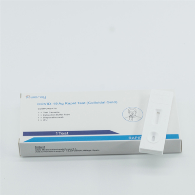 Niet Invasieve Immunoassay Colloïdale Gouden Antigeentest Covid 19 Testuitrustingen