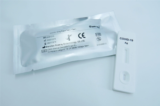 ISO Verklaarde 15mins Snelle Covid 19 van het het Antigeenspeeksel van Testuitrustingen de Test Kit High Sensitivity